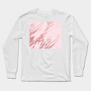 Pastel pink rose gold Long Sleeve T-Shirt